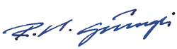 Signature Dr R. K. Sprüngli, Chairman of the Compensation & Nomination Committee (Photo)
