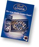 A box of blue LINDOR truffles with dark chocolate (Photo)