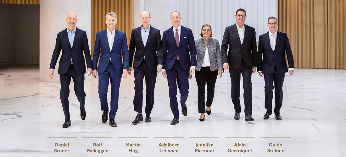 Die Lindt & Sprüngli Konzernleitung (Foto)
