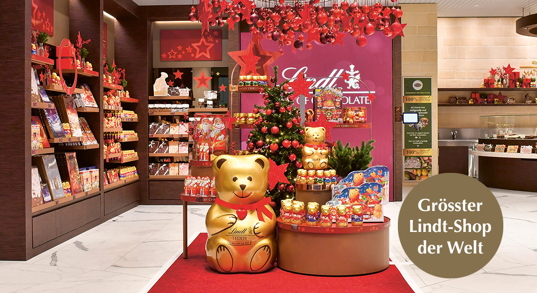 Der grösste Lindt Shop der Welt in Kilchberg zu Weihnachten (Foto)